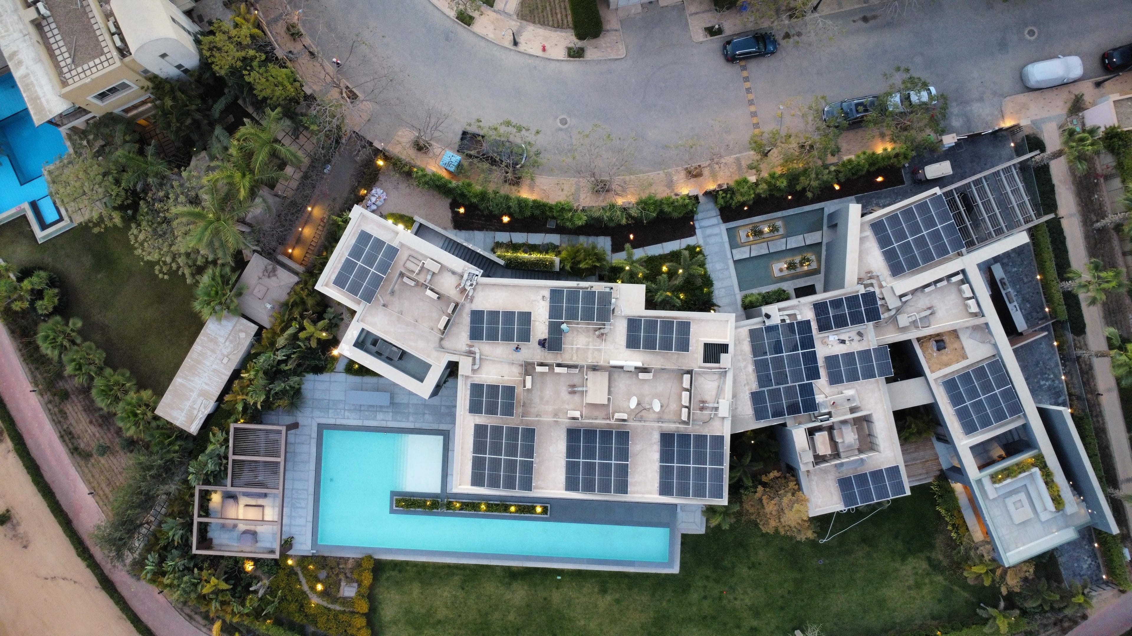 50kW grid-tied solar installation in Sheikh Zayed, Egypt