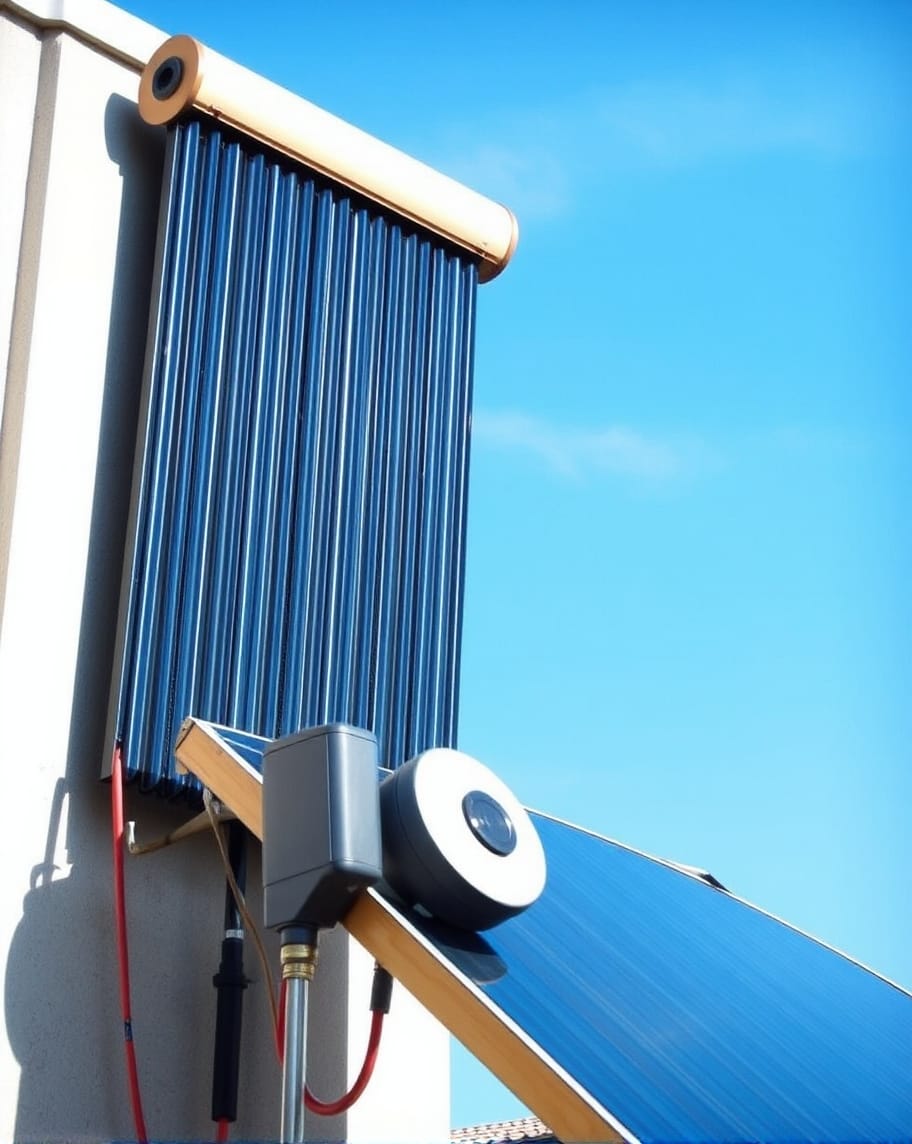 Solar water and pool heating system installation in Egypt