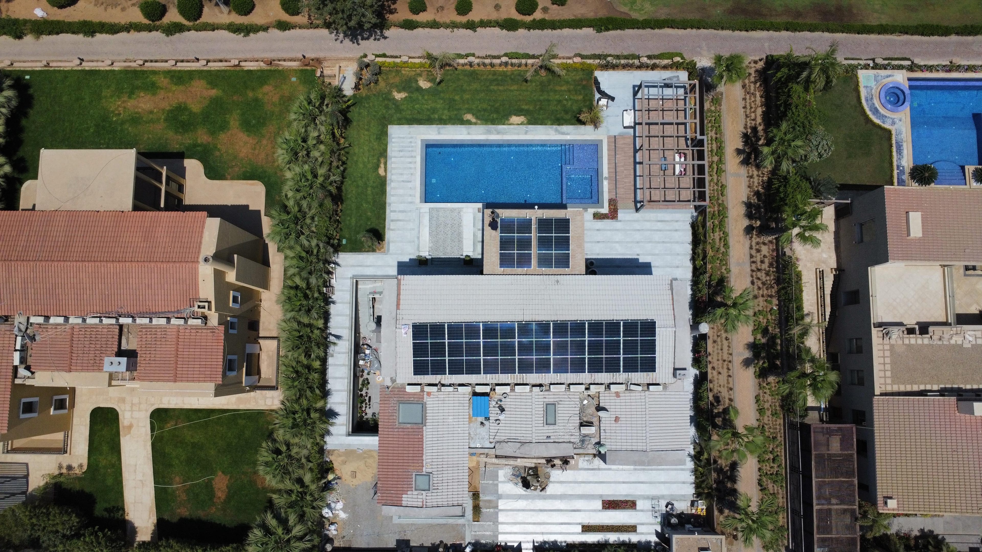 16kW grid-tied solar installation in Allegria, Sheikh Zayed, Egypt